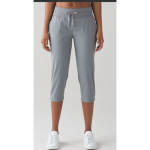 Lululemon Dance Studio Unlined Jogger Crop Pant Gray 20" Sz 4